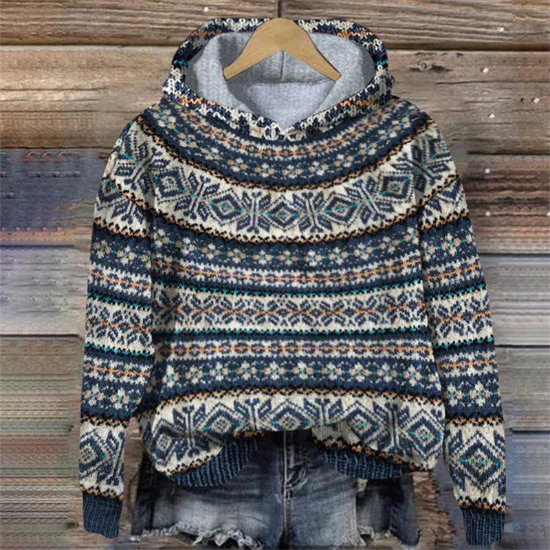 Bedruckte Strickjacke für Damen