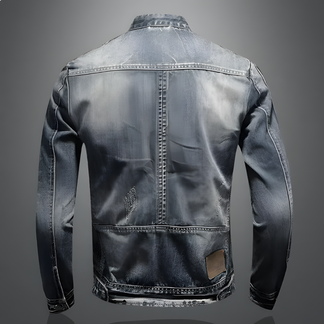 RetroStyle® Herren-Jeansjacke im Vintage-Design