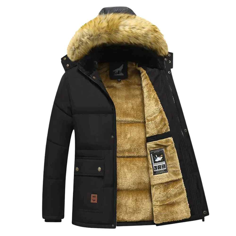 NordicStyle™ Herrenparka für den Winter mit vielseitiger Kapuze