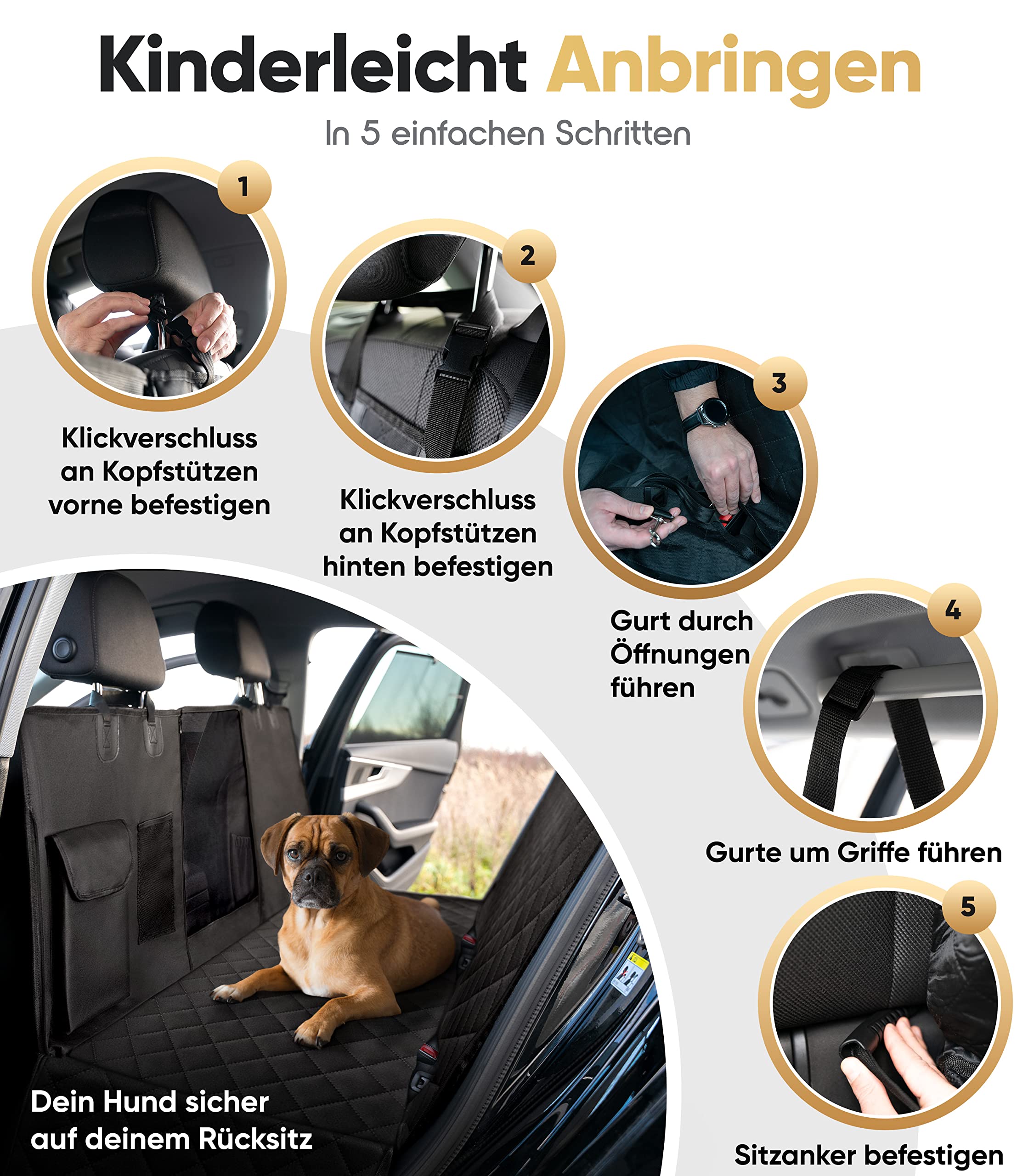 SicherFahrt® Hundedecke fürs Auto