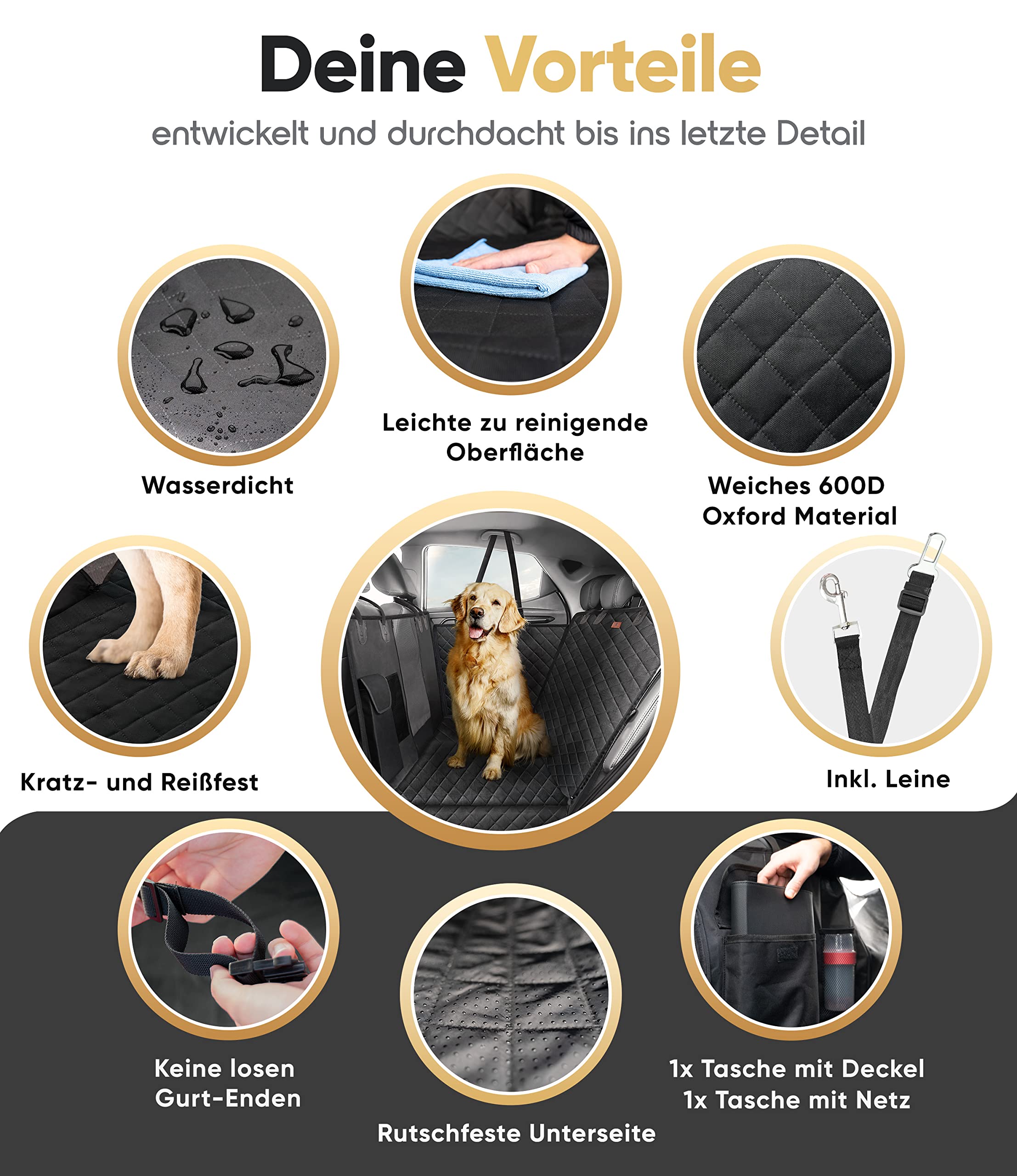 SicherFahrt® Hundedecke fürs Auto