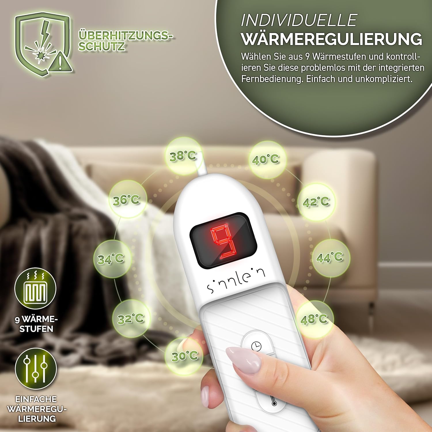 WarmRest® Heizdecke mit Abschaltautomatik