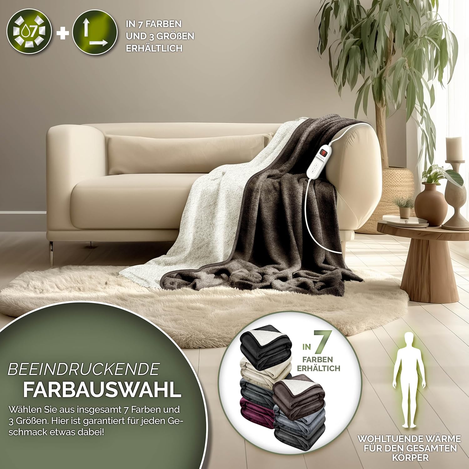 WarmRest® Heizdecke mit Abschaltautomatik