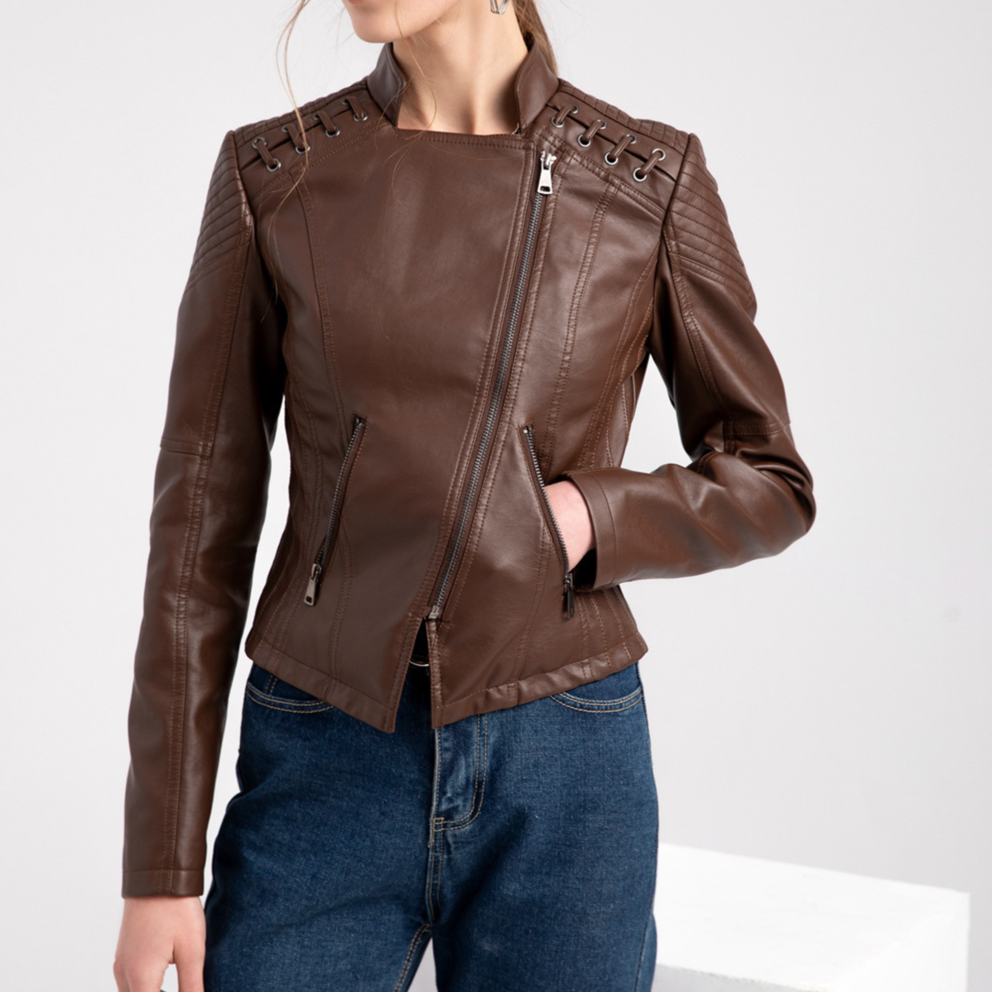 Reine® Elegante Damen Lederjacke