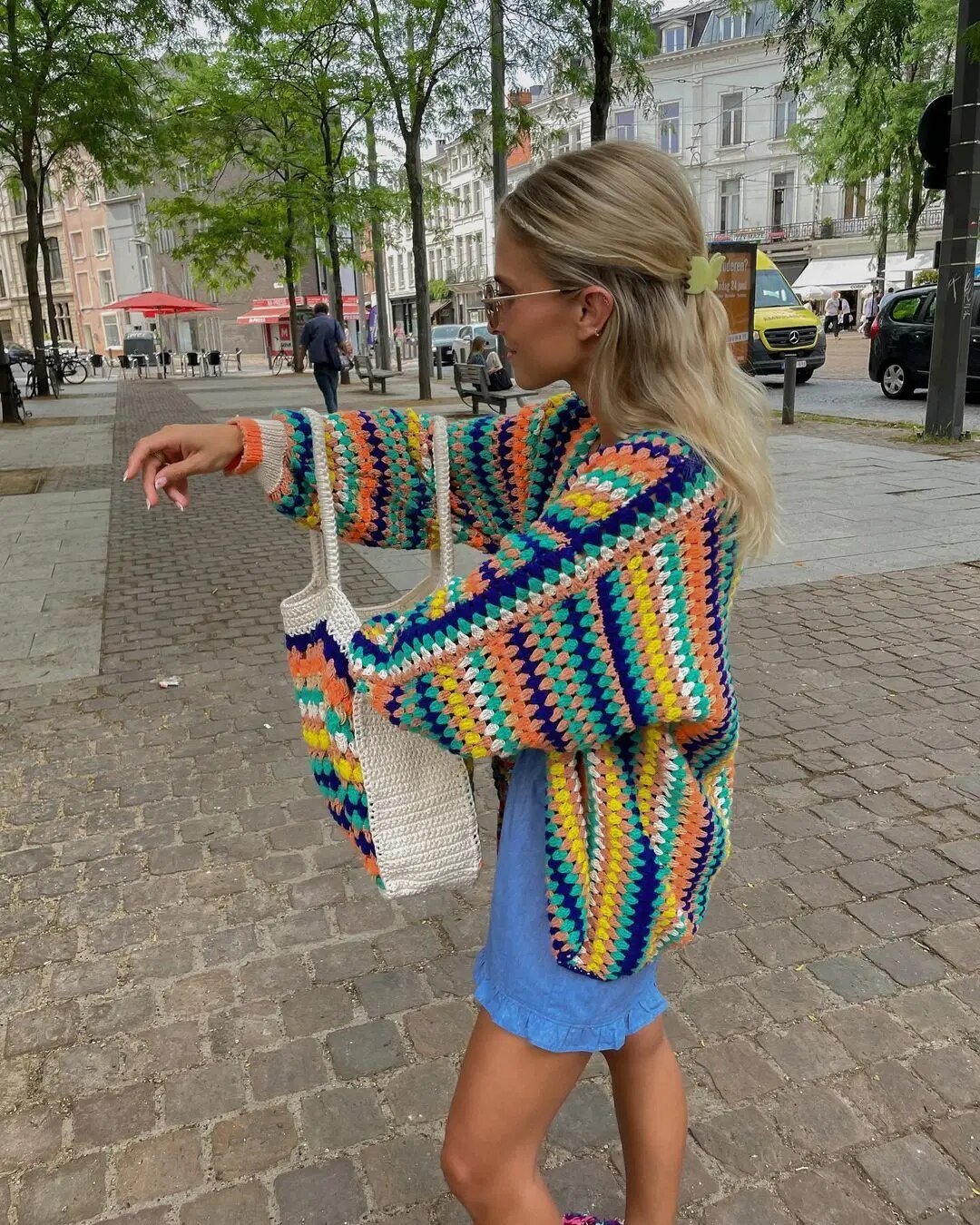 Boho Strickjacke für Damen