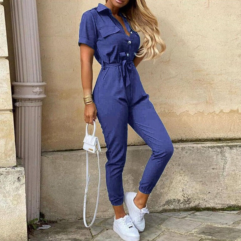 AnnaSchick Eleganter Jumpsuit mit Gürtel für Damen