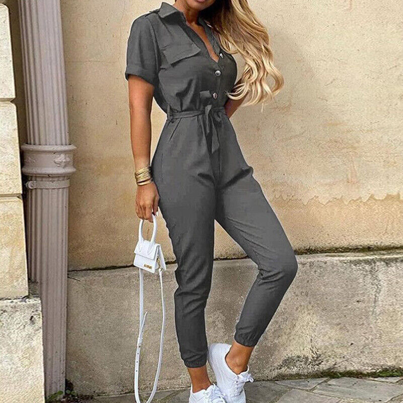 AnnaSchick Eleganter Jumpsuit mit Gürtel für Damen