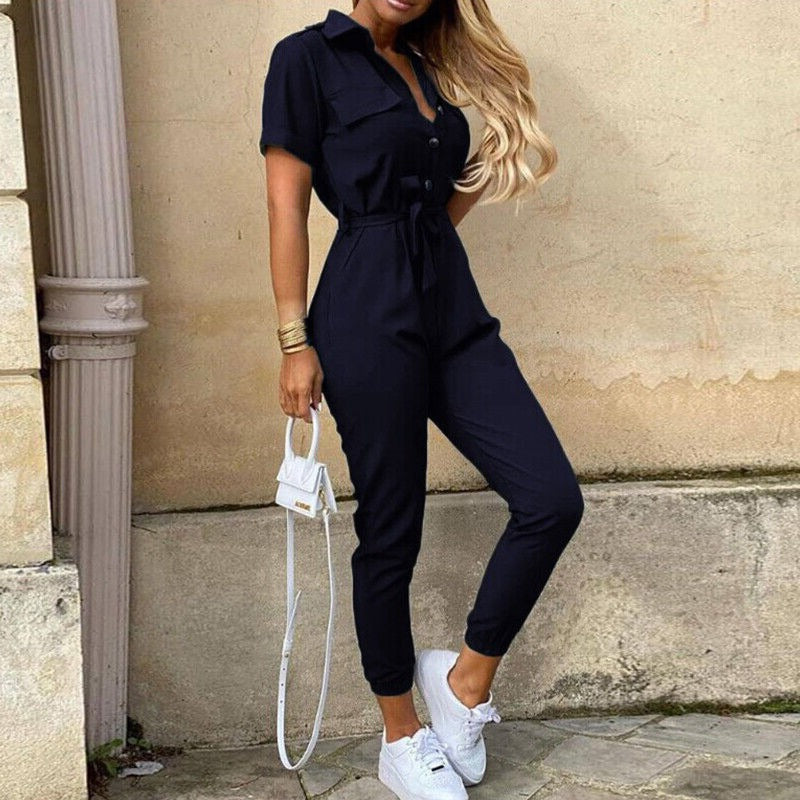 AnnaSchick Eleganter Jumpsuit mit Gürtel für Damen