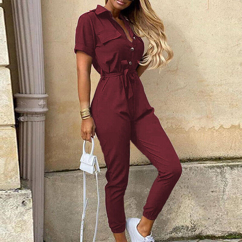 AnnaSchick Eleganter Jumpsuit mit Gürtel für Damen