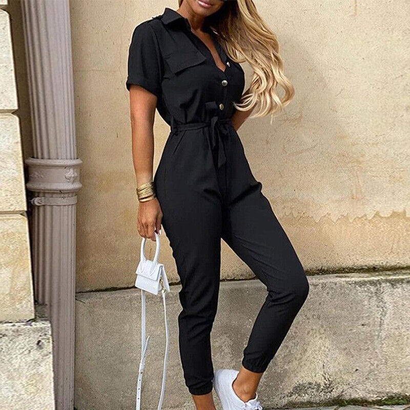 AnnaSchick Eleganter Jumpsuit mit Gürtel für Damen