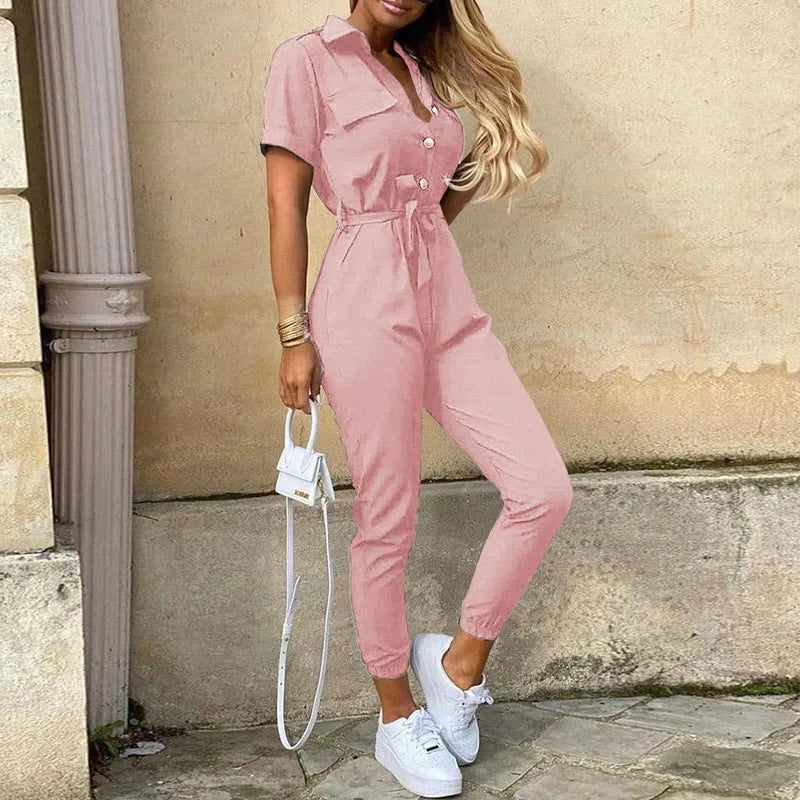 AnnaSchick Eleganter Jumpsuit mit Gürtel für Damen