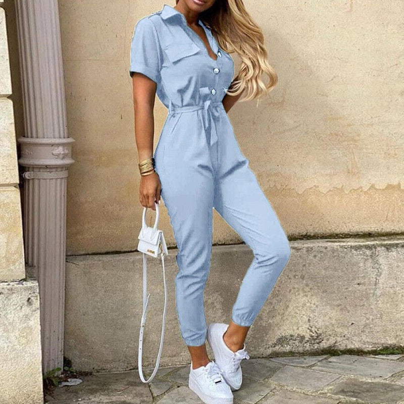 AnnaSchick Eleganter Jumpsuit mit Gürtel für Damen