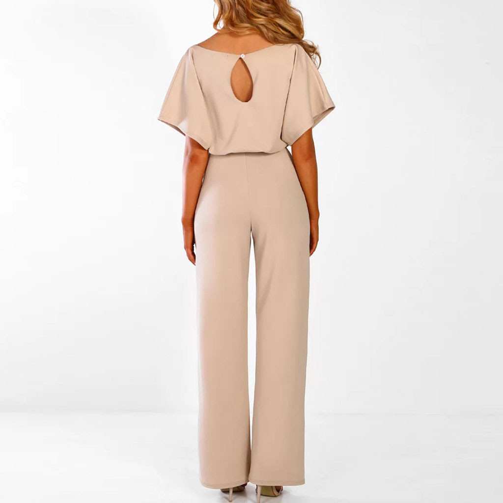 Anna Stilvoller Damen-Jumpsuit mit Gürtel für Eleganz und Komfort