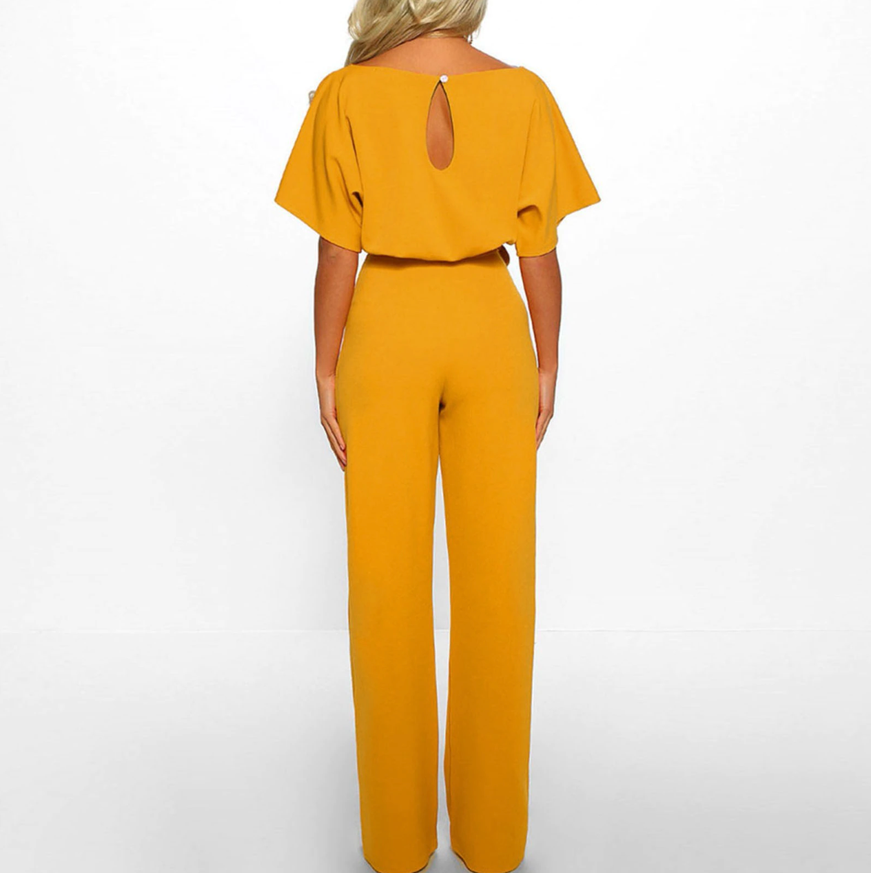 Anna Stilvoller Damen-Jumpsuit mit Gürtel für Eleganz und Komfort