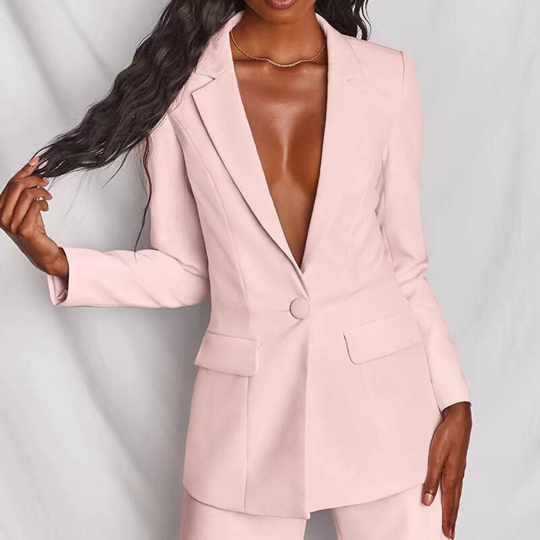 AnnaStil Elegante Damen Blazer- und Hose-Kombination für Stil und Komfort