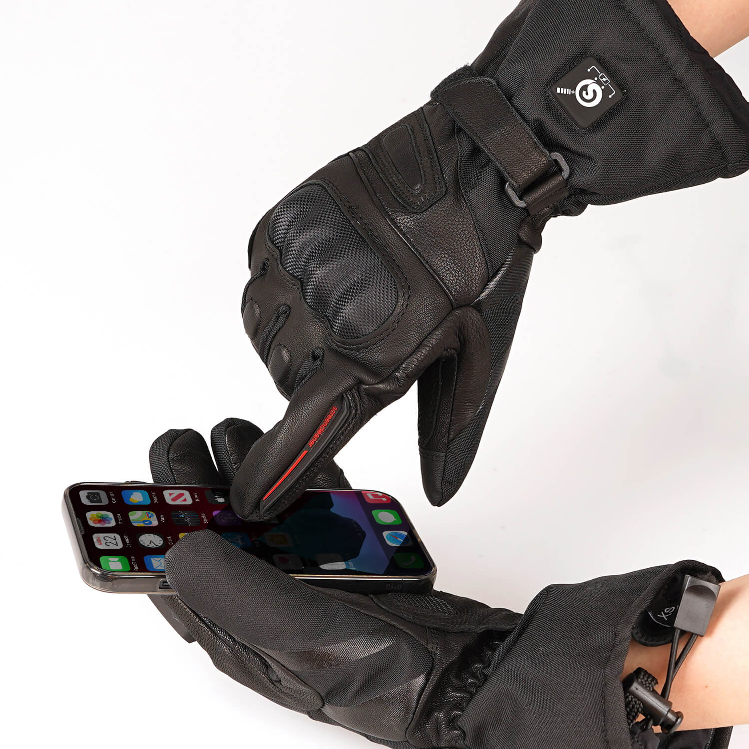 MotoHeat® Beheizte Motorrad-Handschuhe aus Schafsleder