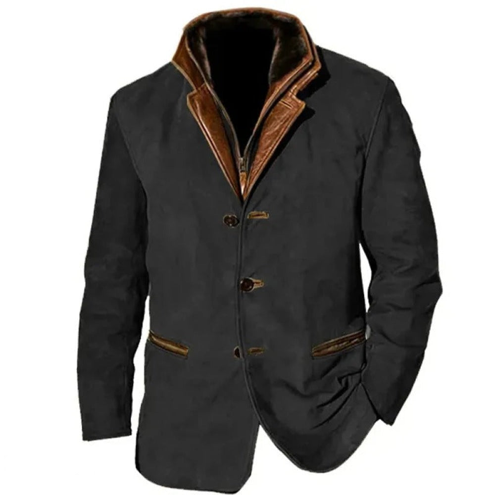 RetroStyle® Herren Vintage-Jacke – Eleganz im Retro-Design