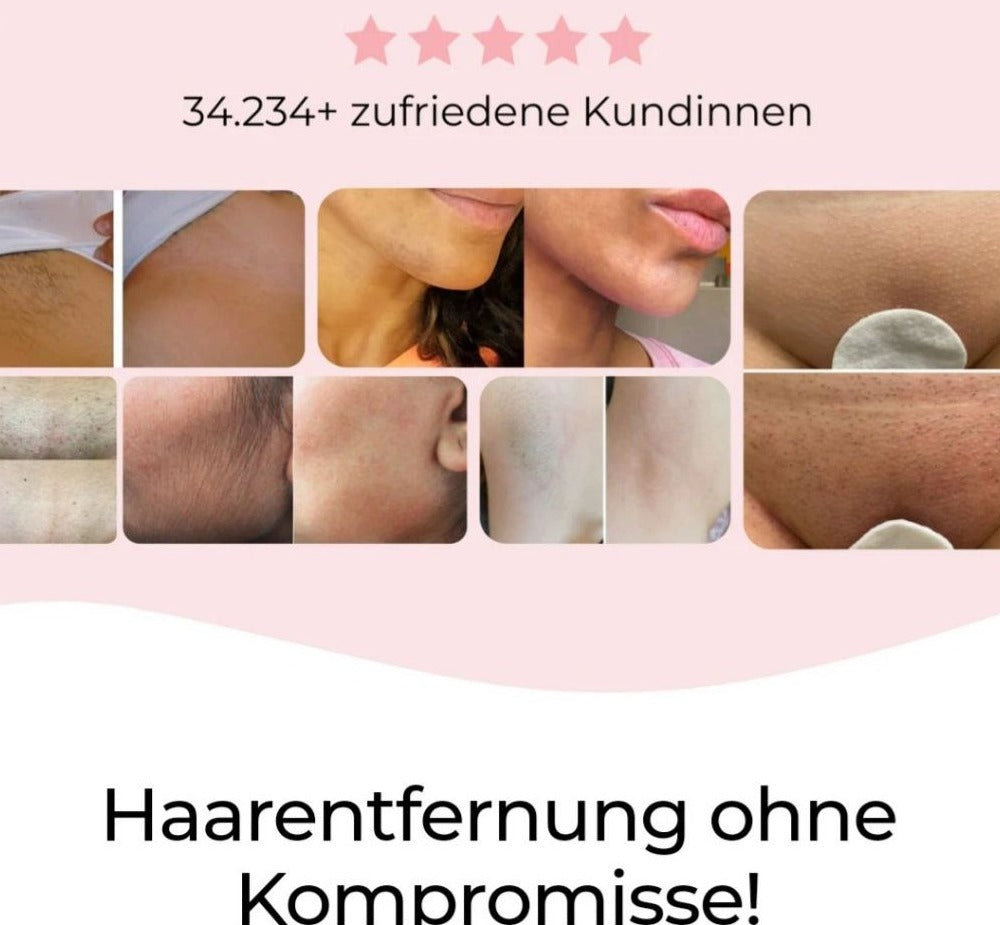 Gleame® Wasserdichter Damen Rasierer für seidig glatte Haut - schmerzfrei, nass & trocken