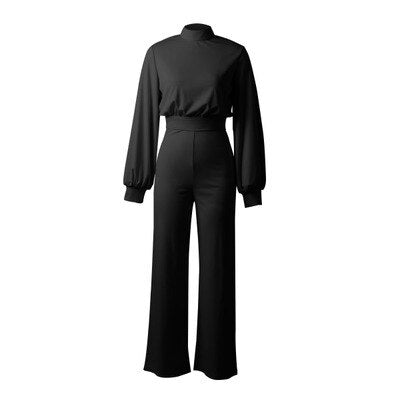 Laura Chic Langärmeliger Damen-Jumpsuit für jeden Anlass