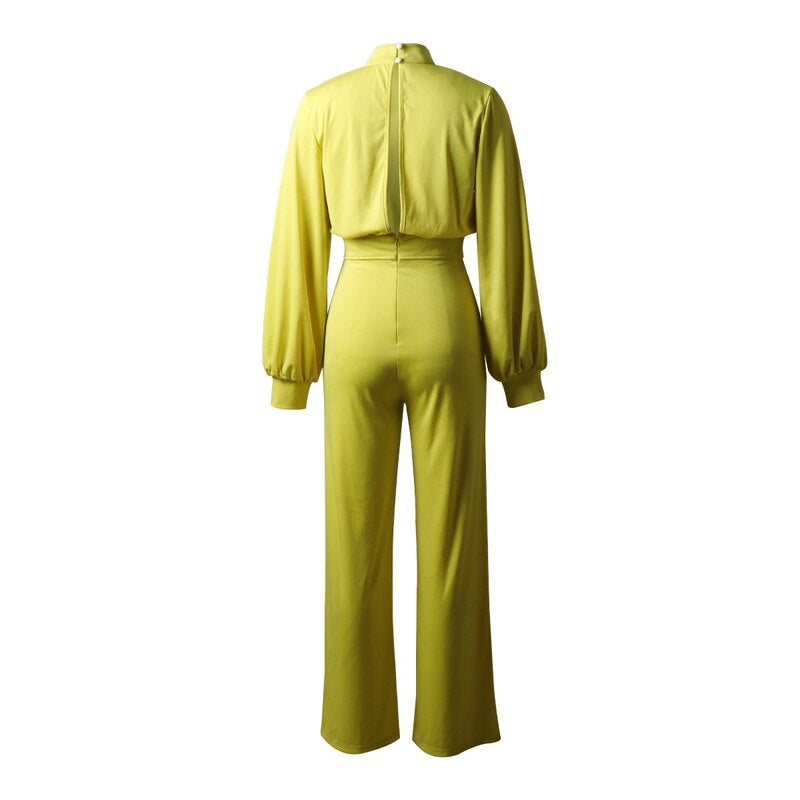 Laura Chic Langärmeliger Damen-Jumpsuit für jeden Anlass