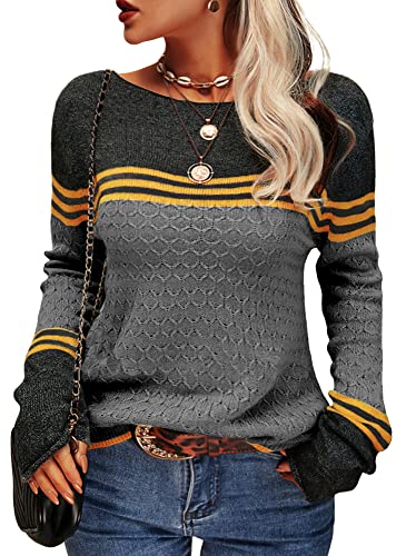 Stylischer Color-Block-Pullover für Damen