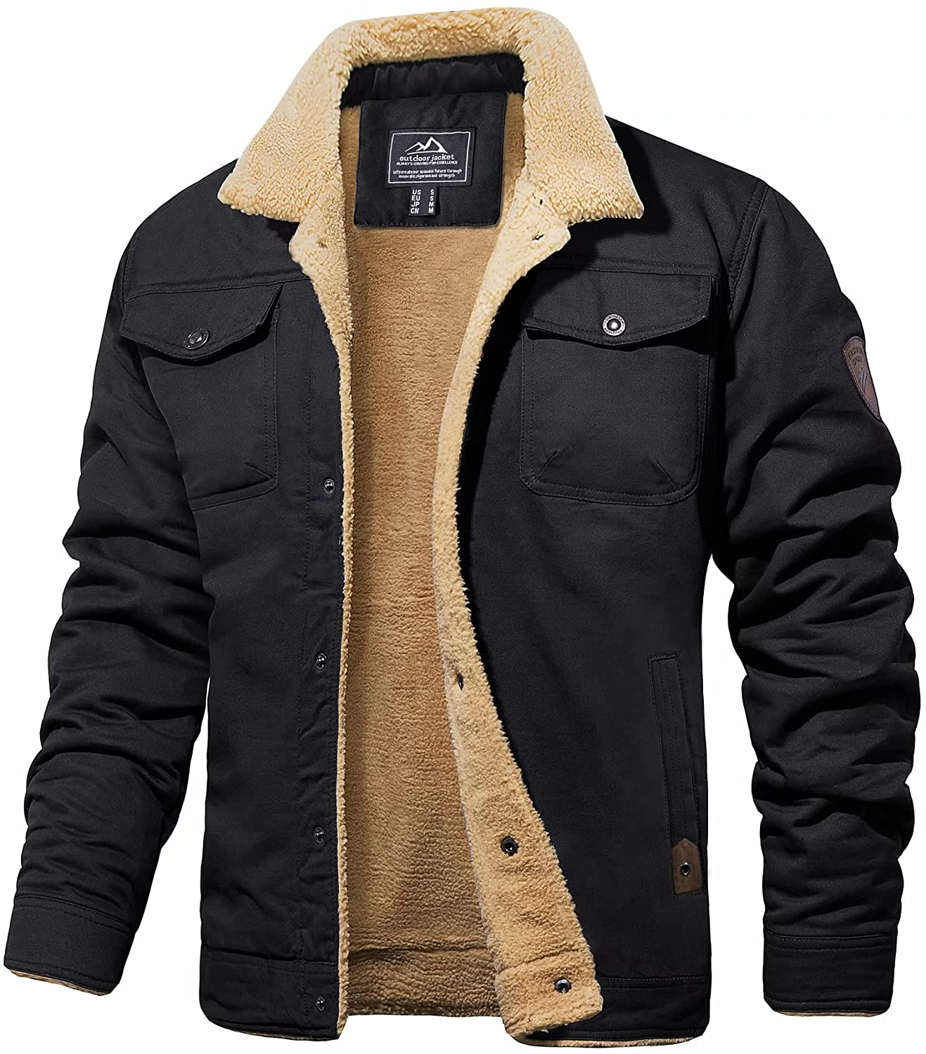 NordicWear® Herren Bomberjacke mit warmem Wollfutter