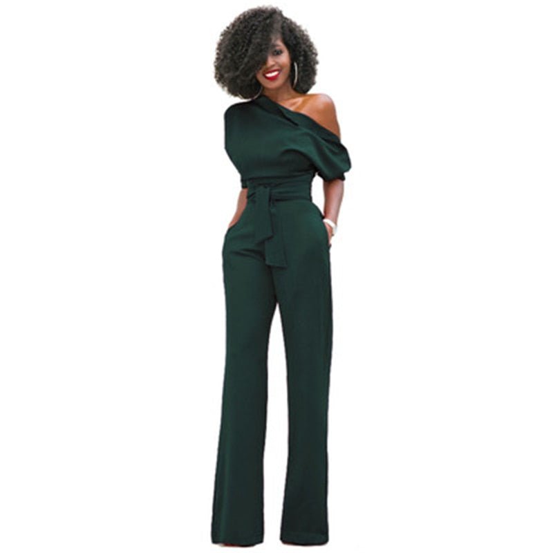 Sophie Eleganter Ein-Schulter-Jumpsuit für Damen