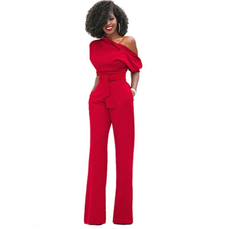 Sophie Eleganter Ein-Schulter-Jumpsuit für Damen