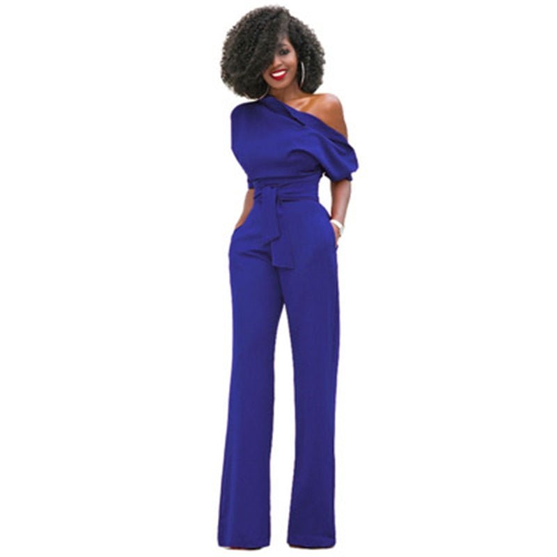 Sophie Eleganter Ein-Schulter-Jumpsuit für Damen