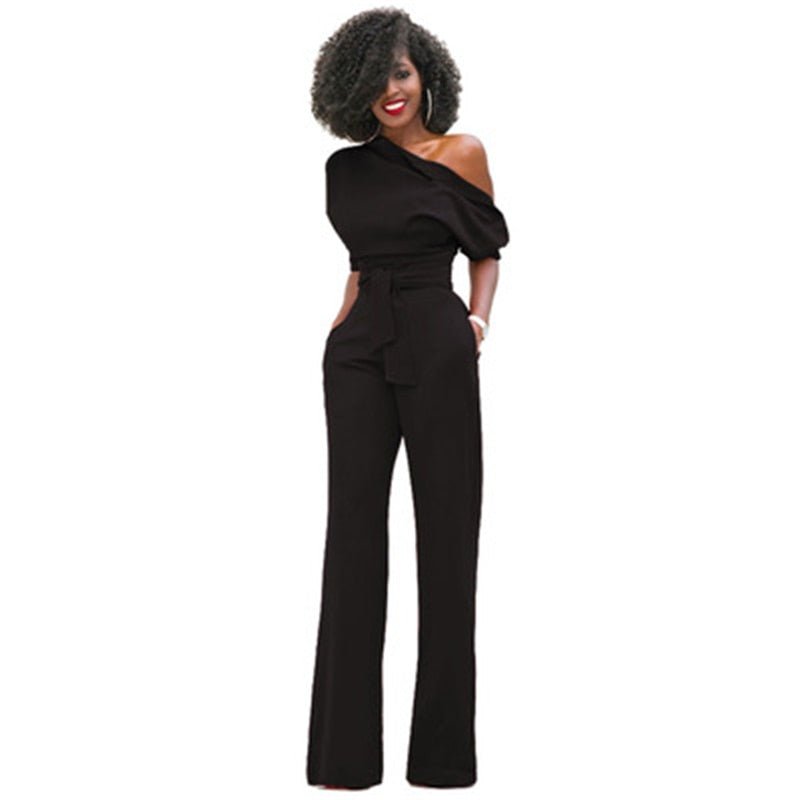 Sophie Eleganter Ein-Schulter-Jumpsuit für Damen