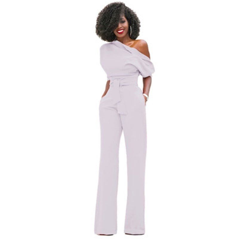 Sophie Eleganter Ein-Schulter-Jumpsuit für Damen