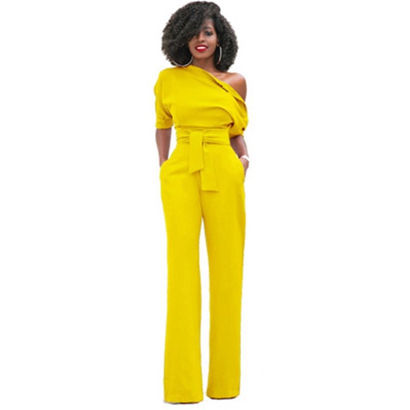 Sophie Eleganter Ein-Schulter-Jumpsuit für Damen